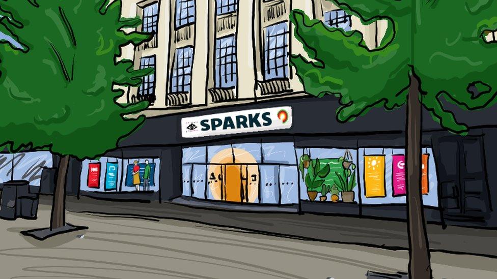 Artists impression of the Sparks centre