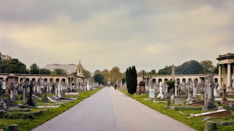 View of Brompton Cemetery