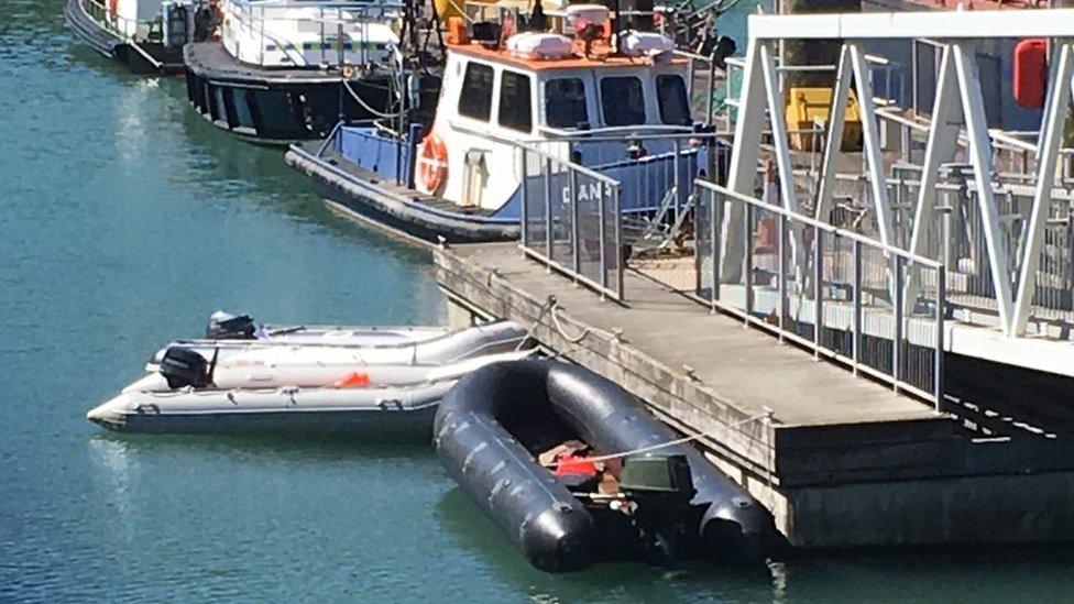 Three boats in Dover