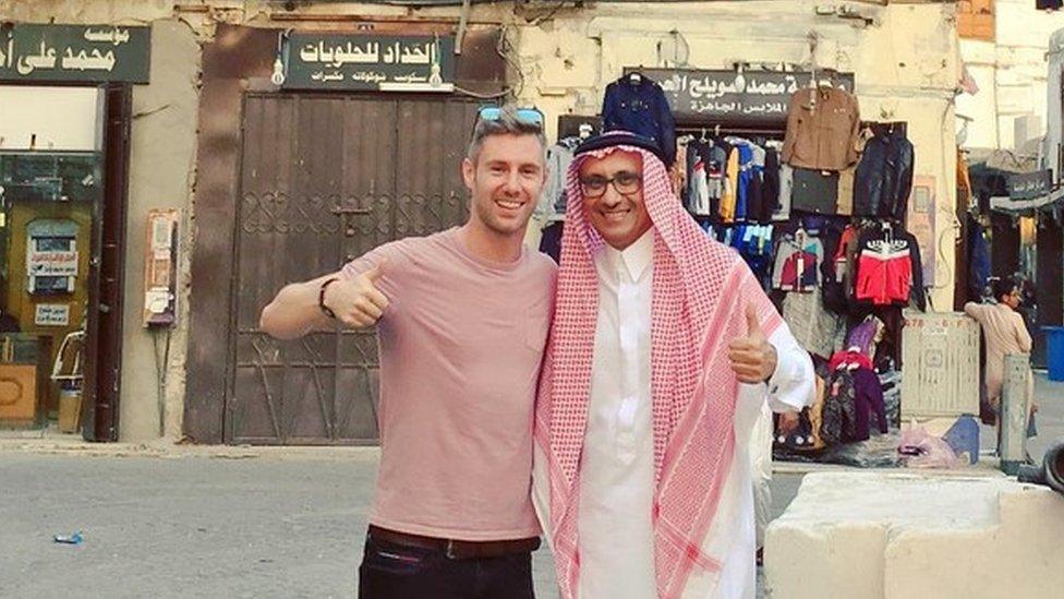 Johnny Ward in Saudi Arabia