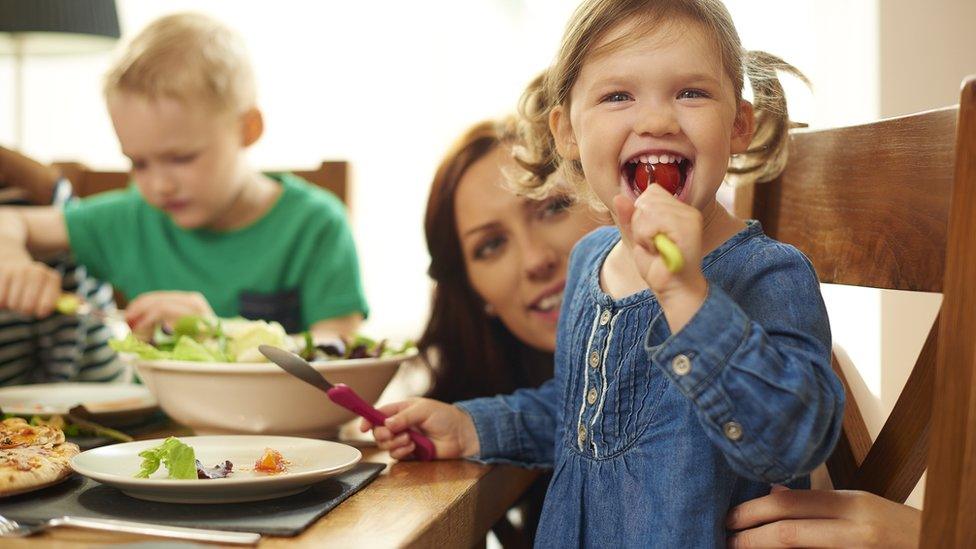 girl eating