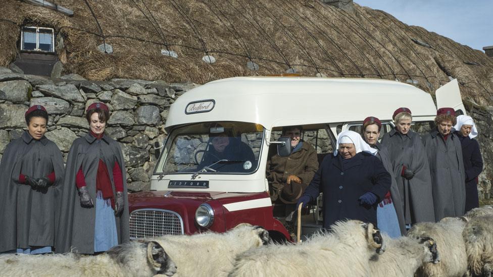 A scene from the Call the Midwife Christmas episode