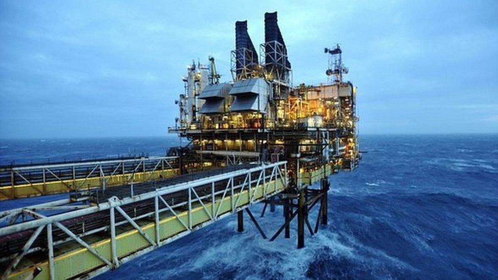 A North Sea oil rig