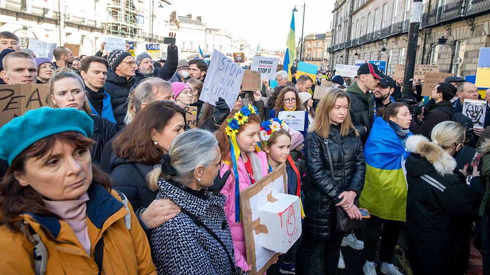 Protest in Edinburgh