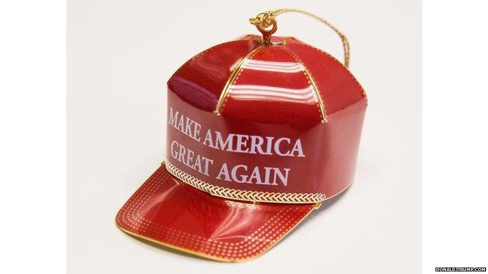 Trump hat bauble