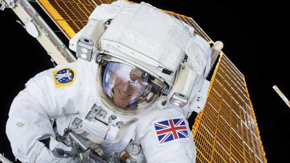 Tim Peake on his space walk