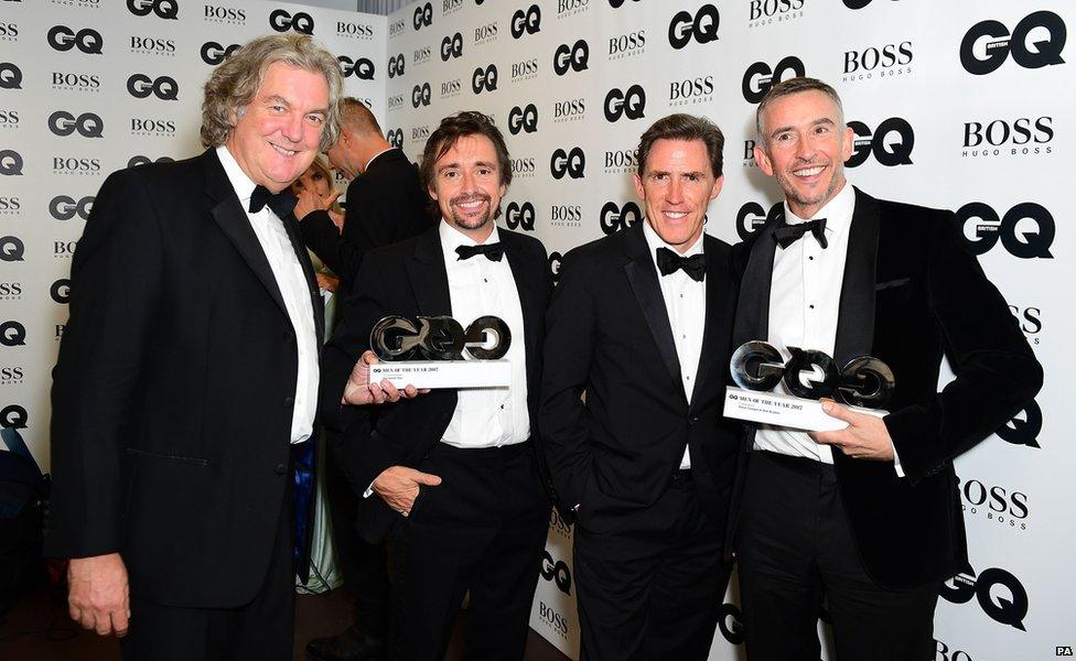 James May, Richard Hammond, Rob Brydon and Steve Coogan