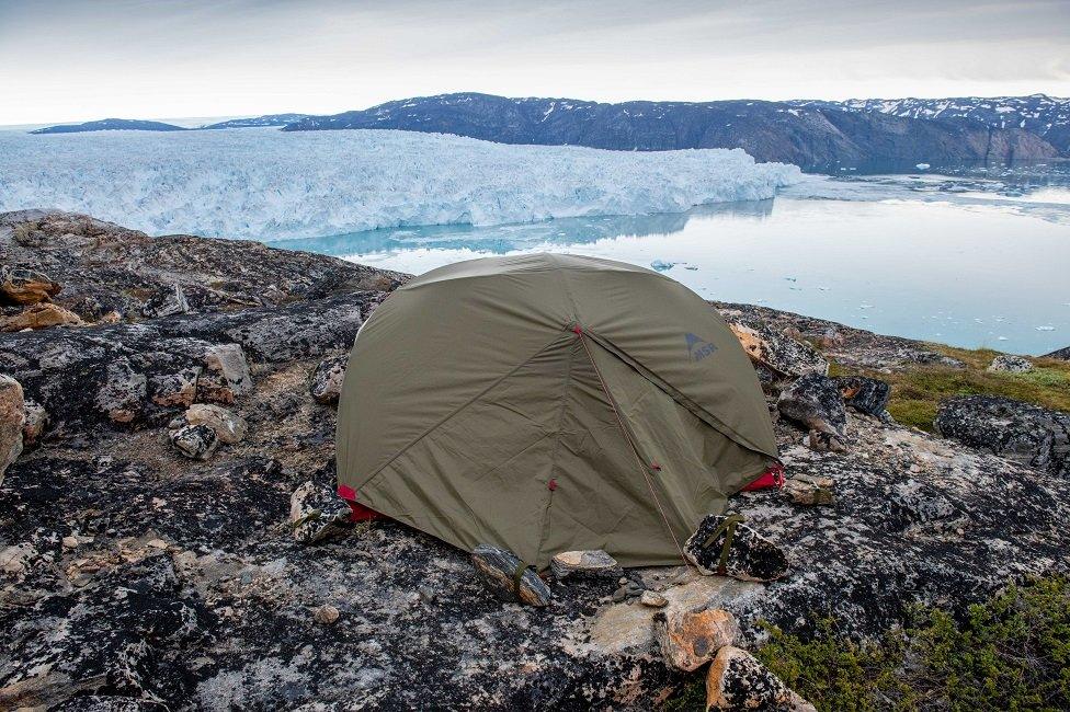 Base camp in Greenland