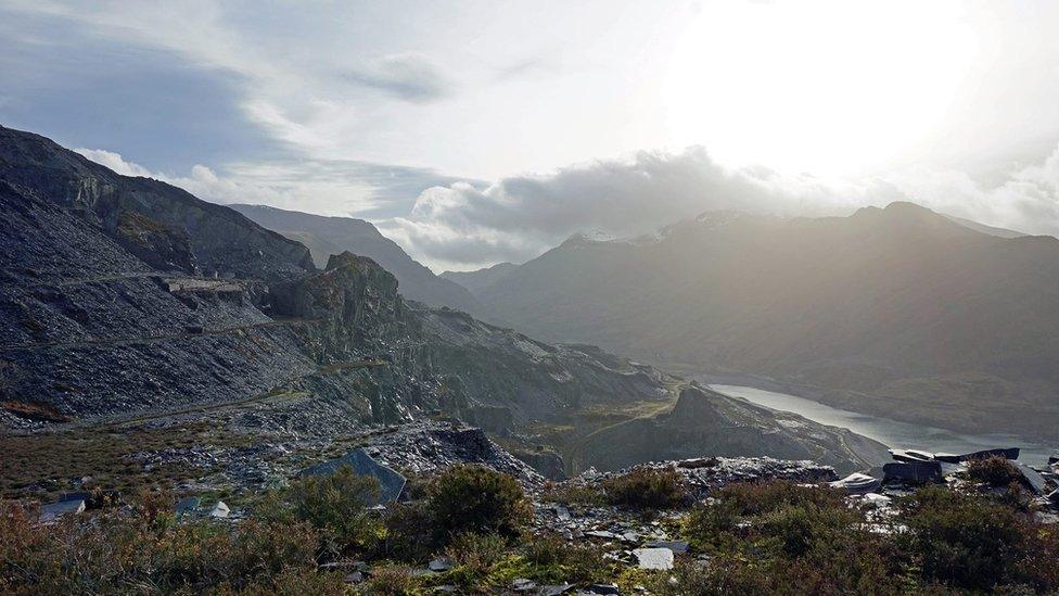 Dinorwig Slate Quarry in Llanberis, Gwynedd