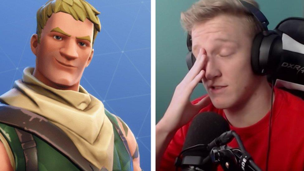 A fortnite character and streamer tfue.