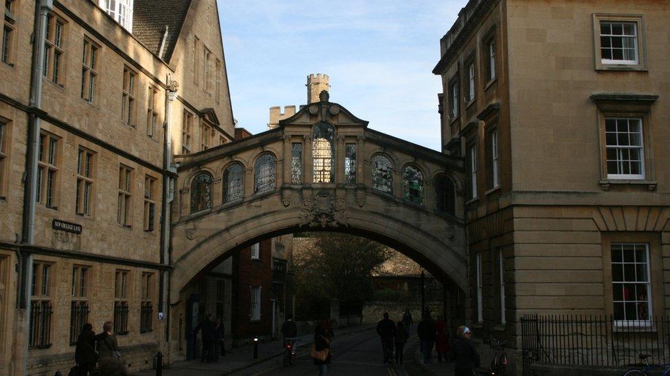 Hertford Bridge in New College Lane, Oxford