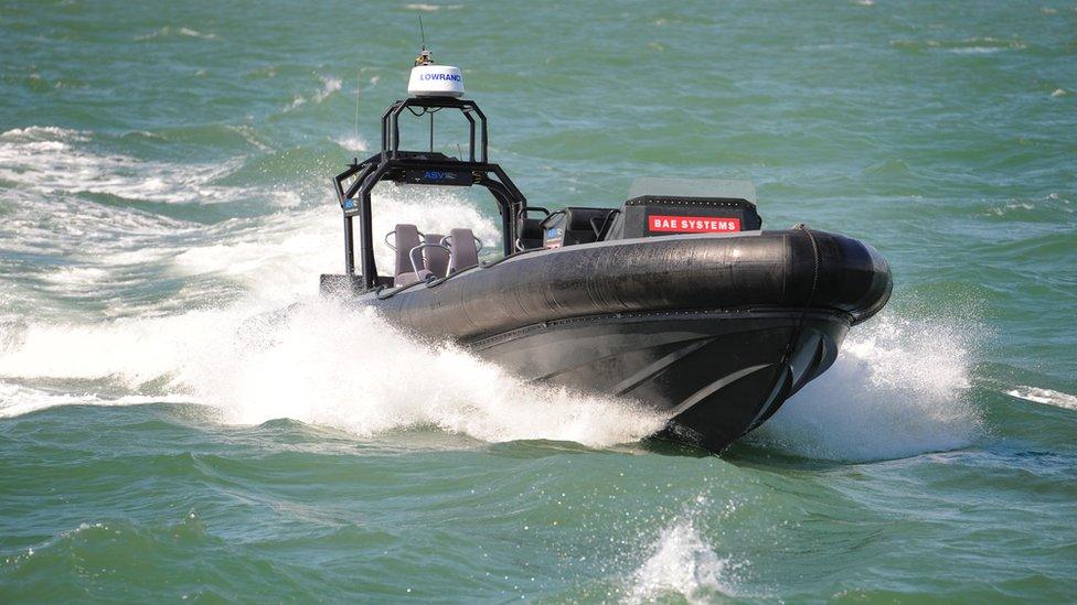 BAE Systems P950 Autonomous Rib at sea