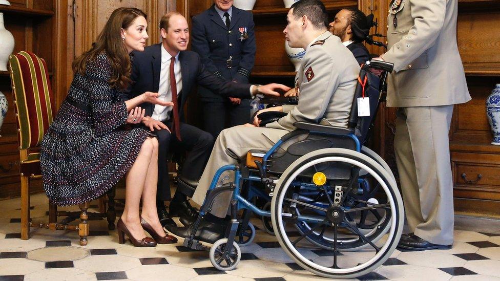 The Duke and Duchess of Cambridge at Les Invalides