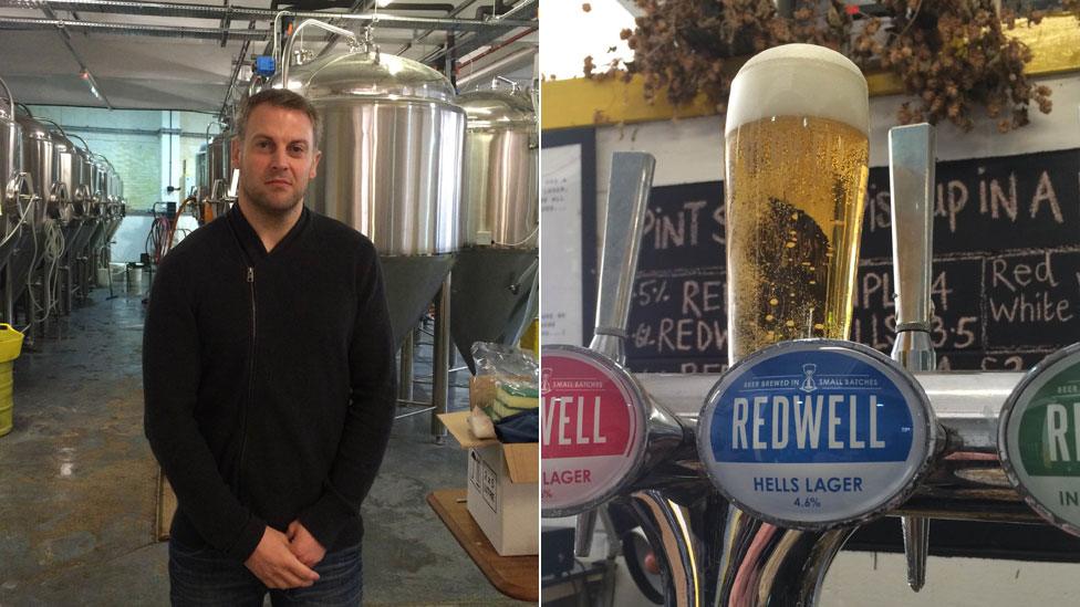 Patrick Fisher and Redwell's Hells Lager