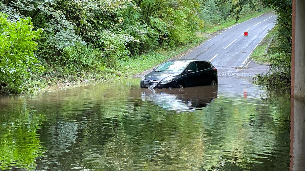 Flooding in Ashbourne, Derbyshire