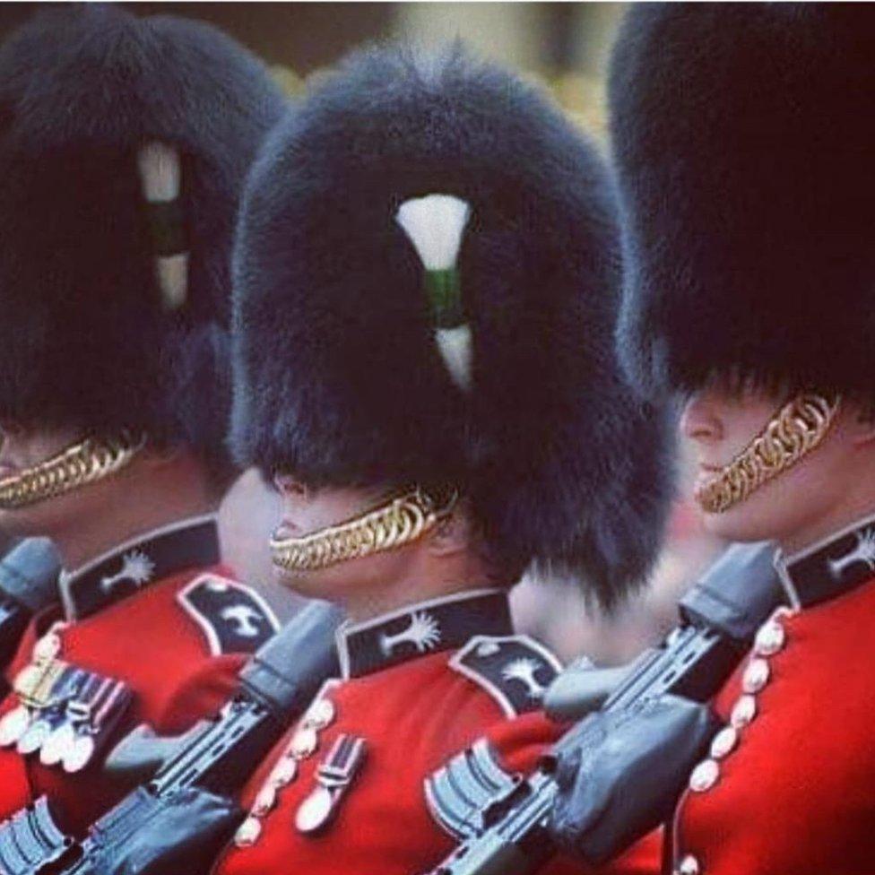 Craig Godsall in Welsh Guard uniform