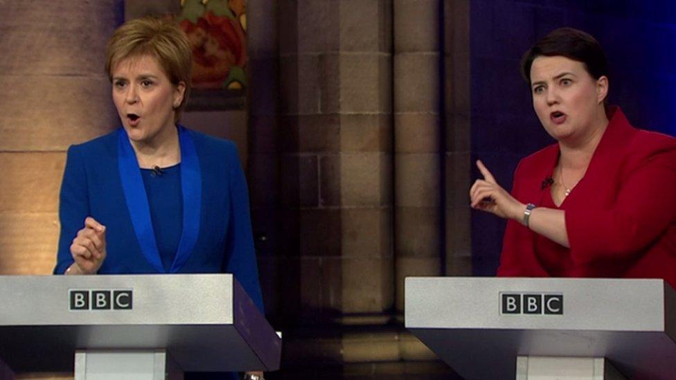 Nicola Sturgeon and Ruth Davidson