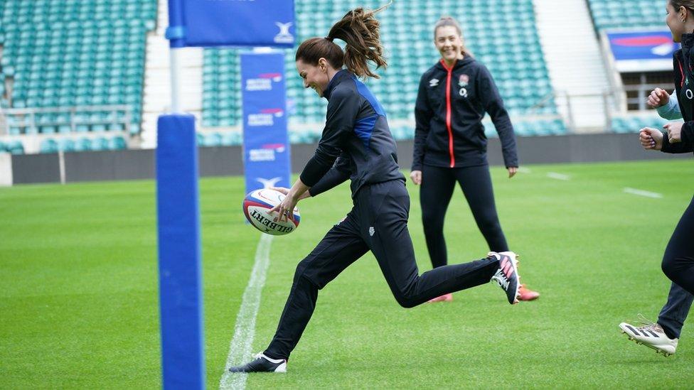 Kate at Twickenham