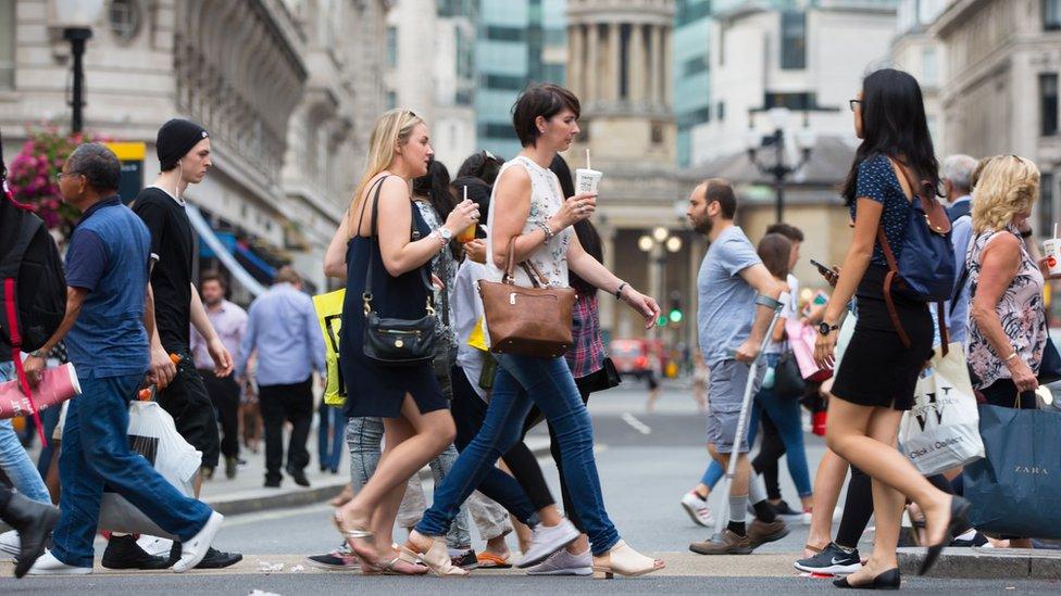 people on street