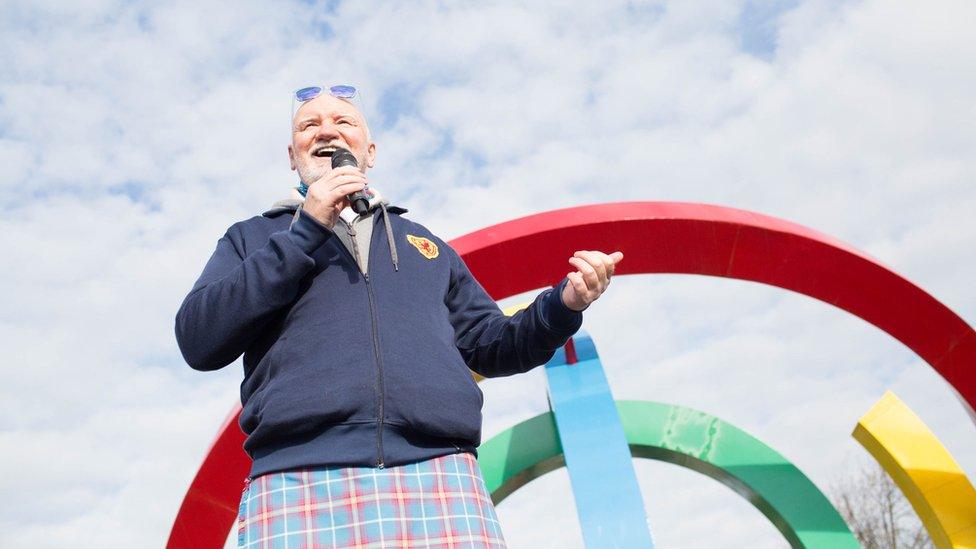 Sir Tom Hunter at Glasgow Green