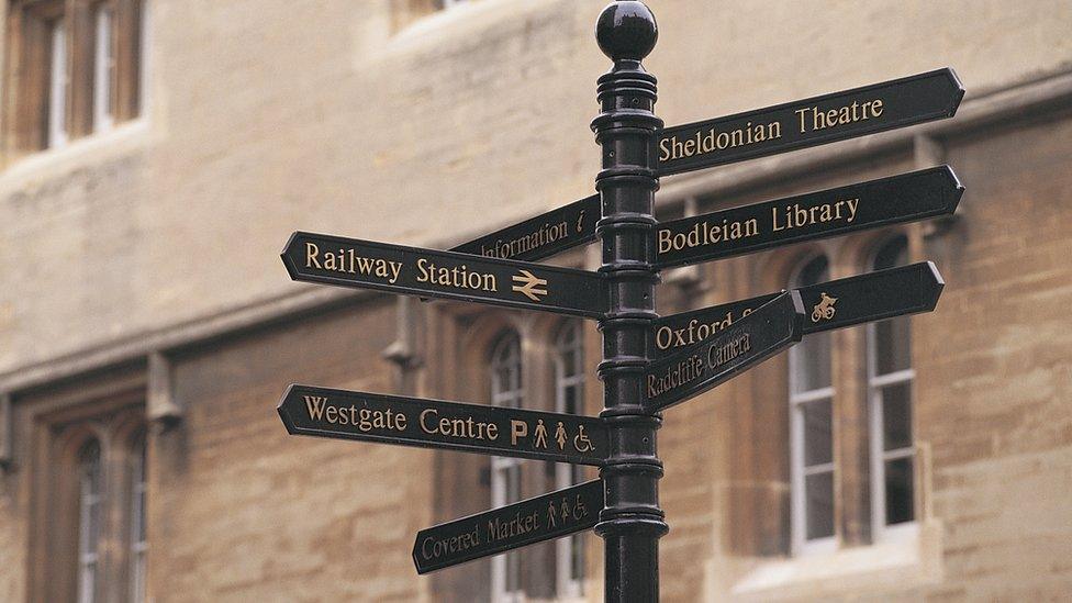 Oxford street signs