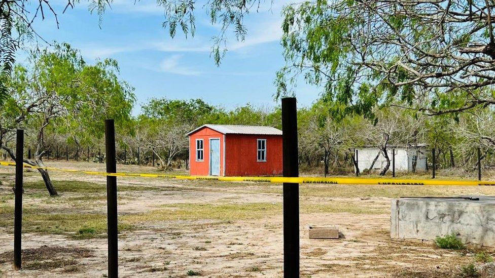 The wooden shack where the Americans were discovered