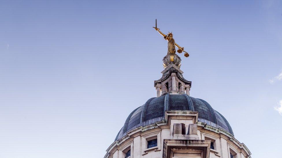 Lady Justice on the Old Bailey