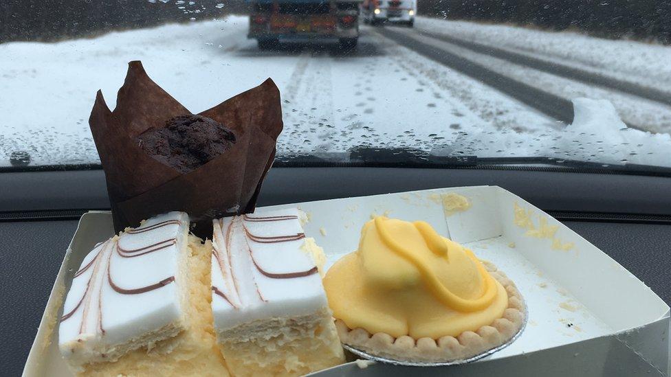 Greggs cakes including a vanilla slice