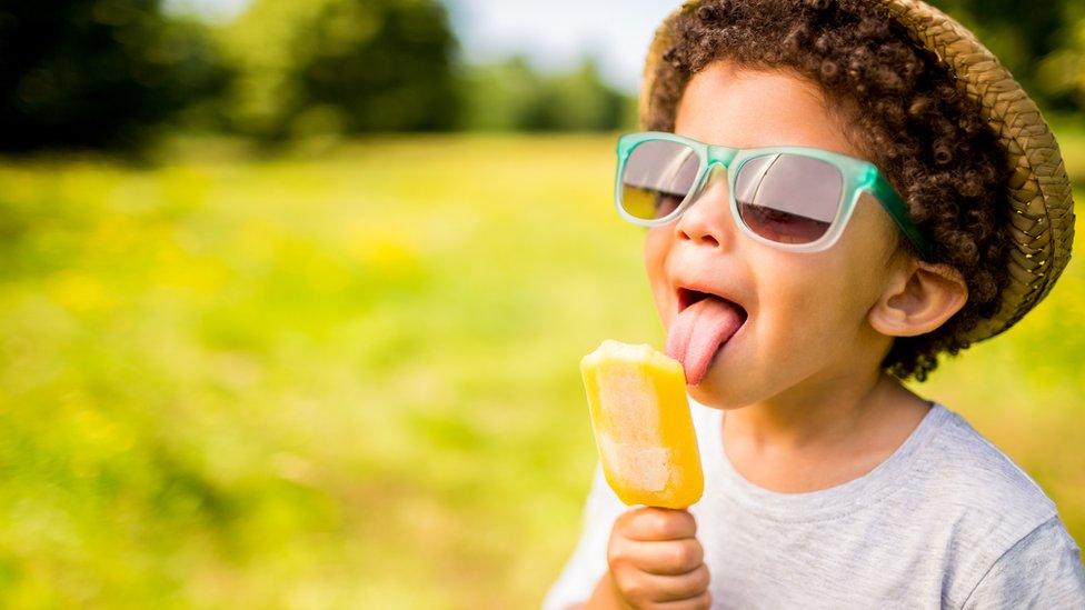 boy with ice cream