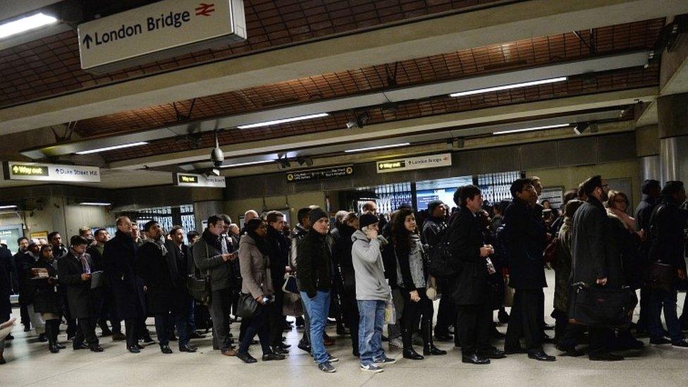 London Bridge commuters