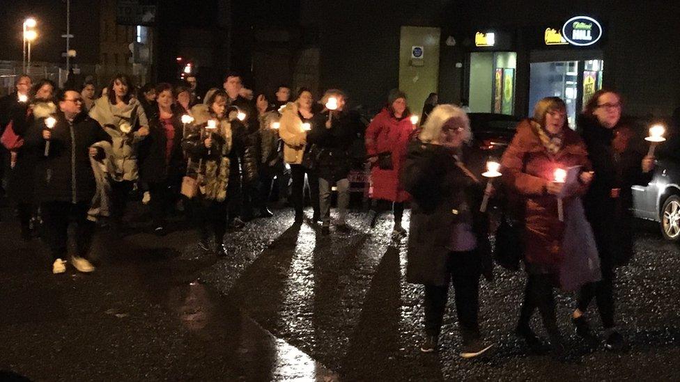 Candlelit march