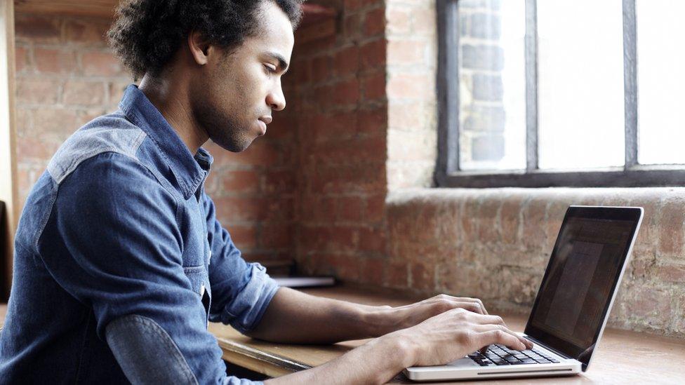 Man working from home