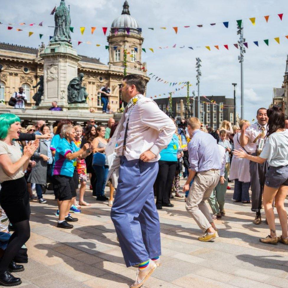 Queen Victoria Square during LGBT50