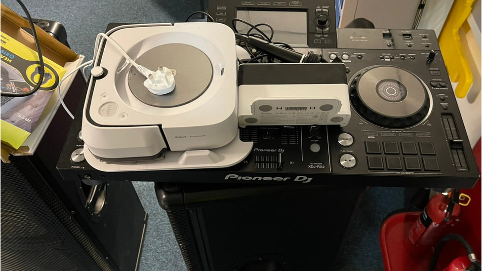 Recovered DJ equipment