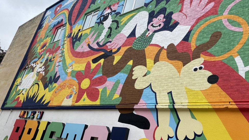 Aardman mural