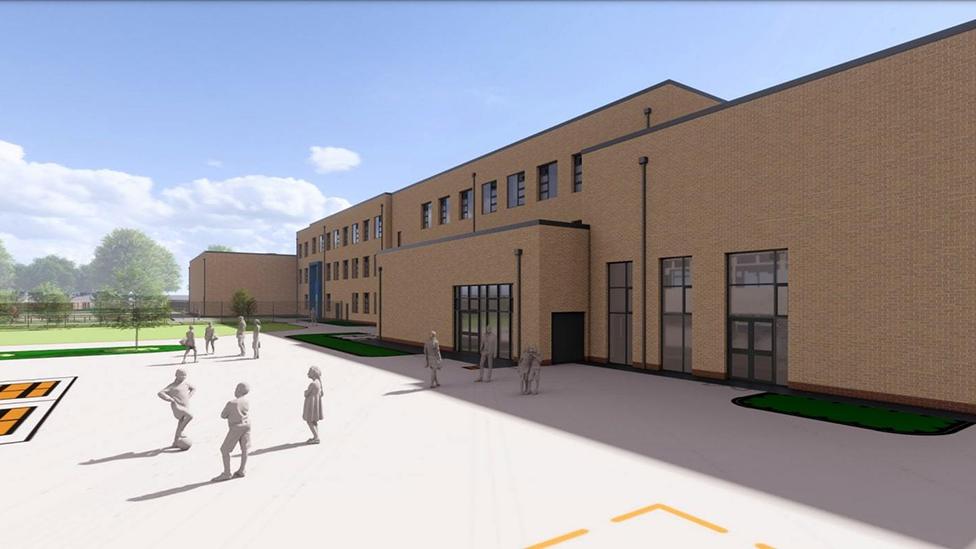 Artist impression of new building