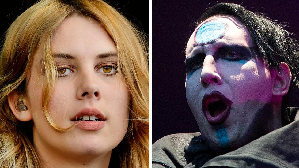 Ellie Rowsell and Marilyn Manson