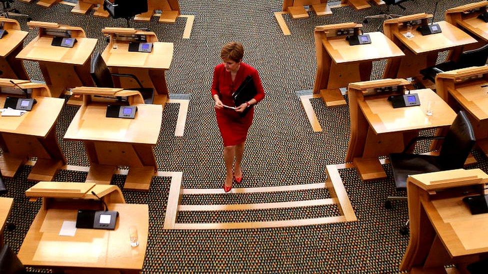 Nicola Sturgeon at Holyrood