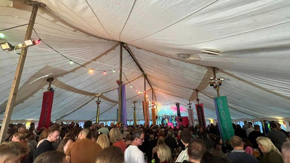 Delabole Carnival marquee