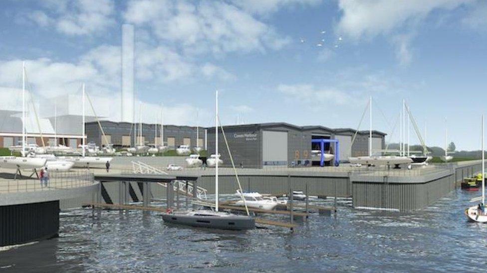 An artist's impression of the Kingston Wharf development.