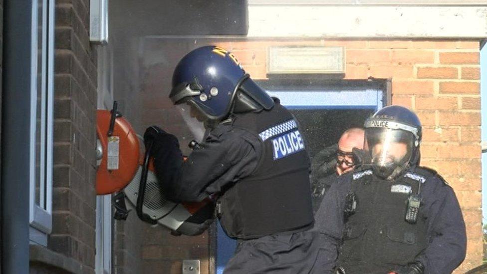 Drugs raid in Balderton near Newark