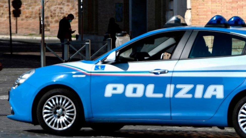 Italian police car