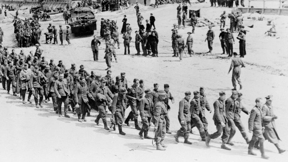 German prisoners on D Day