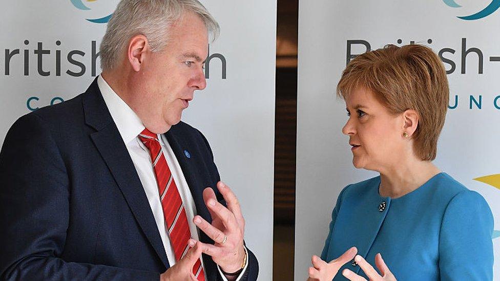 Carwyn Jones and Nicola Sturgeon