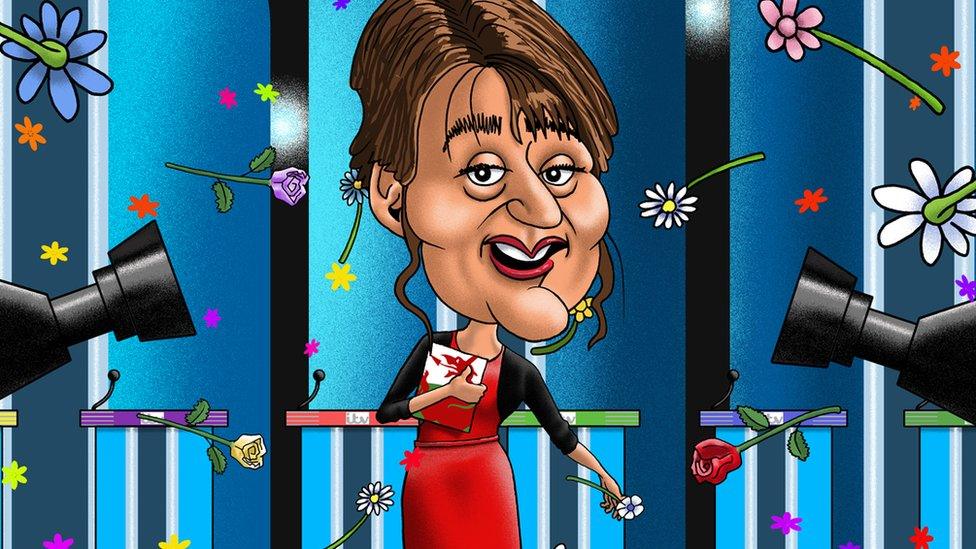 Cartoon of Leanne Wood by Mumph