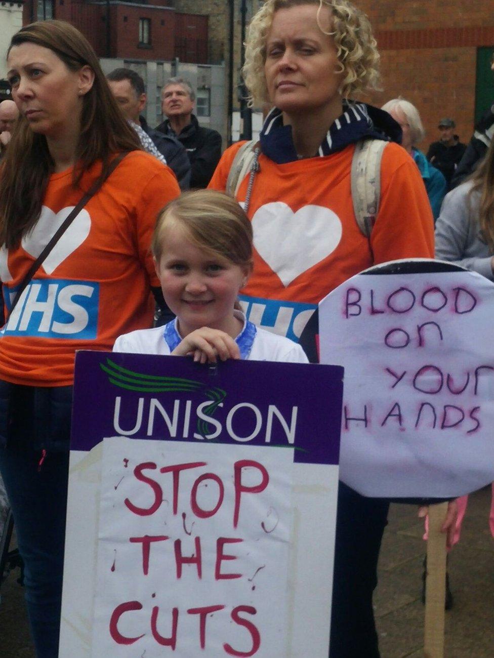 Save South Tyneside Hospital protest