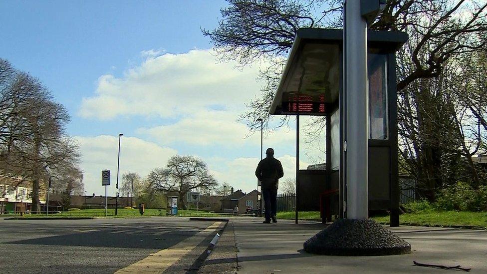 Bus stop in Croydon