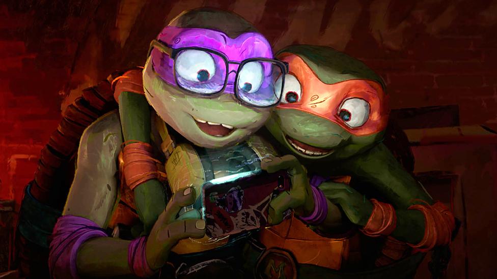 Film still from Teenage Mutant Ninja Turtles: Mutant Mayhem