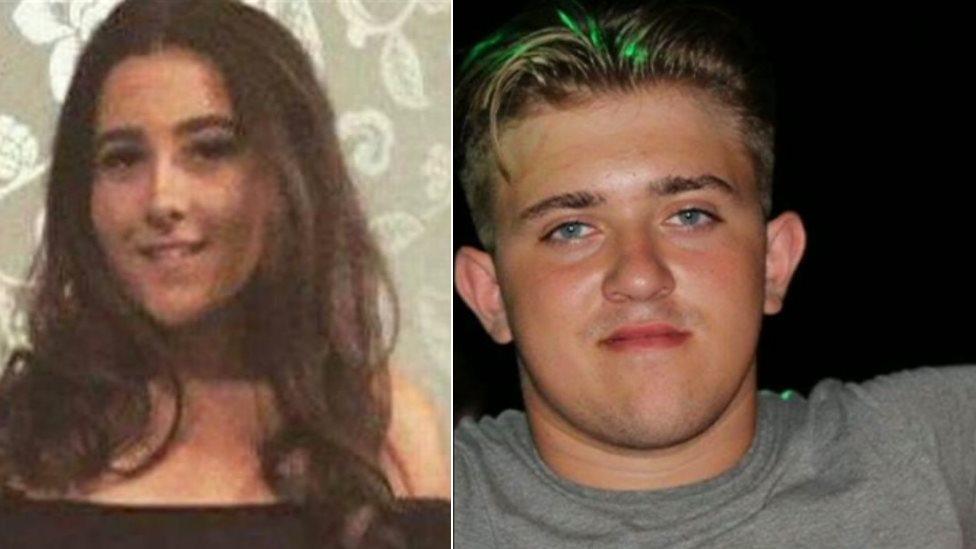 Georgia Jones, 18, and Tommy Cowan, 20,