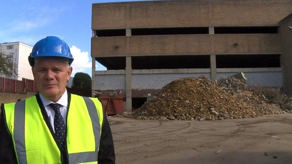 Duncan Mills, the managing director of EMLC Academy Trust, in front of the old sorting office